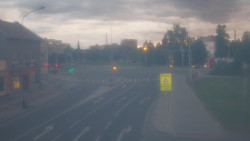 Křižovatka ulic Komenského a Velké Novosady