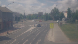 Křižovatka ulic Komenského a Velké Novosady