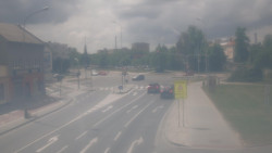 Křižovatka ulic Komenského a Velké Novosady