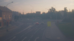 Křižovatka ulic Komenského a Velké Novosady