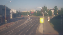 Křižovatka ulic Komenského a Velké Novosady