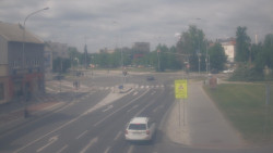 Křižovatka ulic Komenského a Velké Novosady