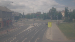 Křižovatka ulic Komenského a Velké Novosady