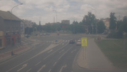 Křižovatka ulic Komenského a Velké Novosady
