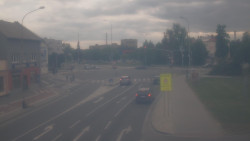 Křižovatka ulic Komenského a Velké Novosady