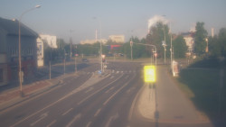 Křižovatka ulic Komenského a Velké Novosady