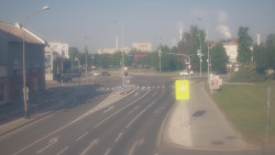 Křižovatka ulic Komenského a Velké Novosady