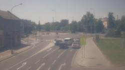 Křižovatka ulic Komenského a Velké Novosady