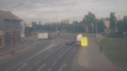 Křižovatka ulic Komenského a Velké Novosady