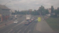Křižovatka ulic Komenského a Velké Novosady