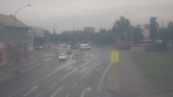 Křižovatka ulic Komenského a Velké Novosady