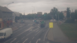 Křižovatka ulic Komenského a Velké Novosady