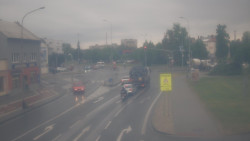 Křižovatka ulic Komenského a Velké Novosady