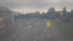 Křižovatka ulic Komenského a Velké Novosady