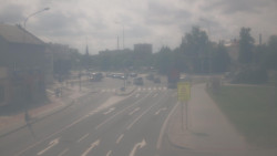 Křižovatka ulic Komenského a Velké Novosady