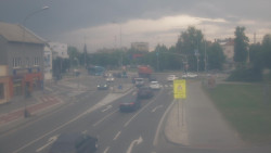 Křižovatka ulic Komenského a Velké Novosady