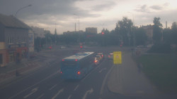 Křižovatka ulic Komenského a Velké Novosady