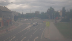 Křižovatka ulic Komenského a Velké Novosady