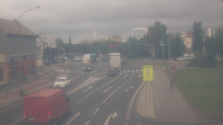 Křižovatka ulic Komenského a Velké Novosady