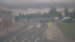 Křižovatka ulic Komenského a Velké Novosady