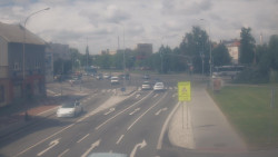 Křižovatka ulic Komenského a Velké Novosady