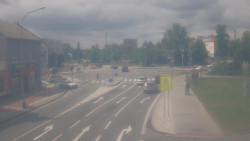 Křižovatka ulic Komenského a Velké Novosady