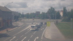 Křižovatka ulic Komenského a Velké Novosady