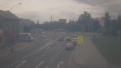 Křižovatka ulic Komenského a Velké Novosady