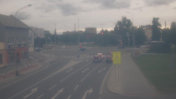 Křižovatka ulic Komenského a Velké Novosady