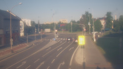 Křižovatka ulic Komenského a Velké Novosady