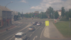 Křižovatka ulic Komenského a Velké Novosady