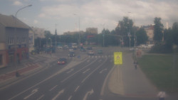 Křižovatka ulic Komenského a Velké Novosady