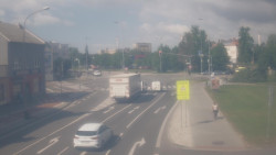 Křižovatka ulic Komenského a Velké Novosady