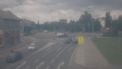 Křižovatka ulic Komenského a Velké Novosady