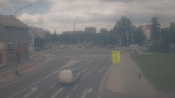 Křižovatka ulic Komenského a Velké Novosady