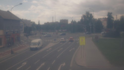 Křižovatka ulic Komenského a Velké Novosady