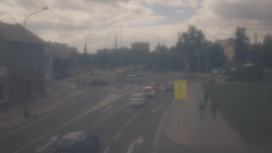 Křižovatka ulic Komenského a Velké Novosady