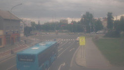 Křižovatka ulic Komenského a Velké Novosady
