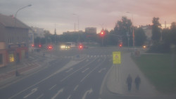 Křižovatka ulic Komenského a Velké Novosady