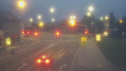 Křižovatka ulic Komenského a Velké Novosady