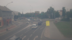 Křižovatka ulic Komenského a Velké Novosady