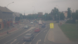 Křižovatka ulic Komenského a Velké Novosady