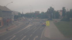 Křižovatka ulic Komenského a Velké Novosady