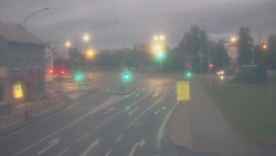 Křižovatka ulic Komenského a Velké Novosady