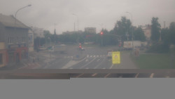 Křižovatka ulic Komenského a Velké Novosady