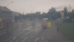 Křižovatka ulic Komenského a Velké Novosady