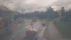 Křižovatka ulic Komenského a Velké Novosady