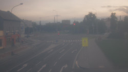 Křižovatka ulic Komenského a Velké Novosady