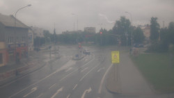 Křižovatka ulic Komenského a Velké Novosady