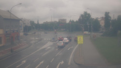 Křižovatka ulic Komenského a Velké Novosady